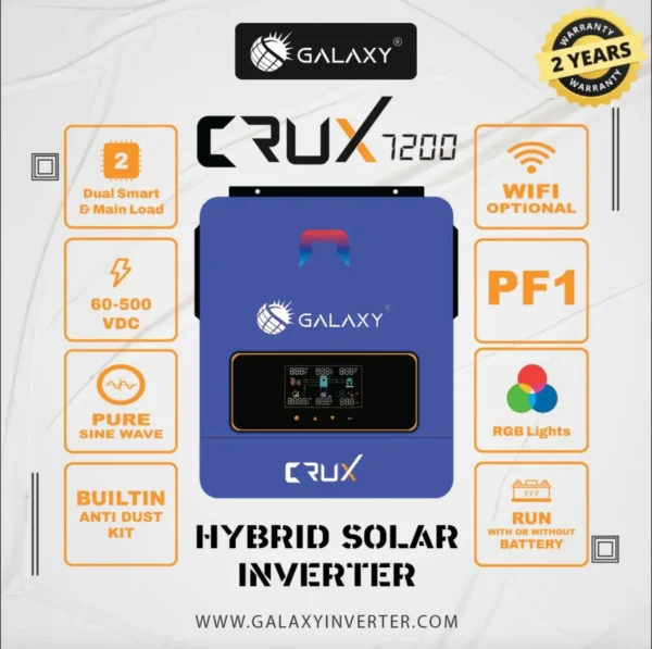 GALAXY Crux PV7200 Solar Hybrid Inverter – High-Performance & Reliable Power Solution