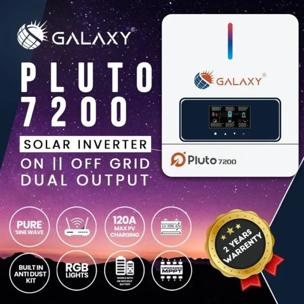 GALAXY Pluto PV7200 Solar Hybrid Inverter – High-Efficiency & Reliable Power Solution