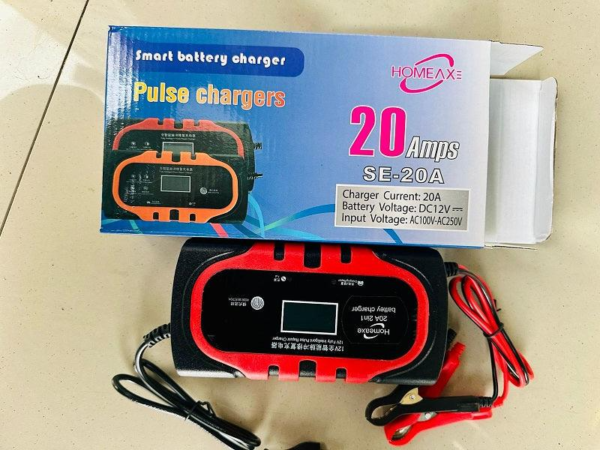 Homeax Smart Battery Charger DC 12V 20A – High-Performance Charging Solution