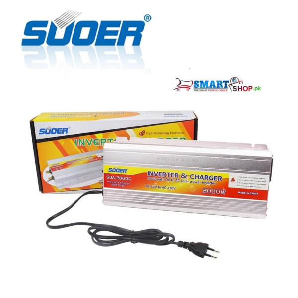 100% Orignol Suoer 12 Volt Dc To 220 Volt Ac 1000 Watt DC AC AC Power Inverter With 10A Charger (SAA-1000C)
